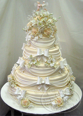 свадебный торт 5 уровневый